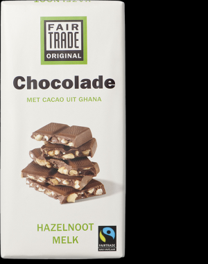 Chocoladereep Melk-Hazelnoot